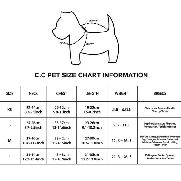 C.C Pet Cable Knit Sweater Size L (20-26 lbs) - Picture 10 of 10